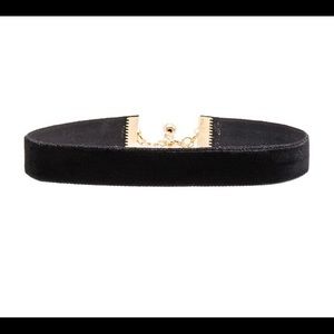 Vanessa Mooney Black Velvet Choker Necklace